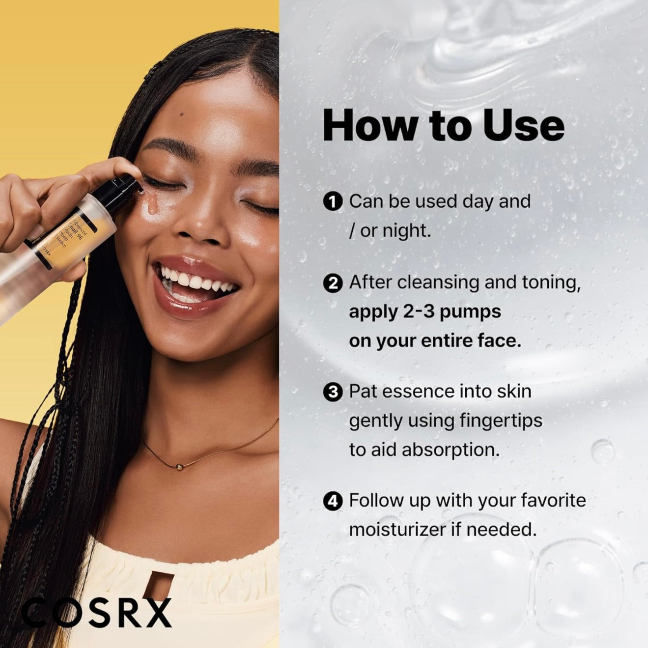 COSRX Advanced Snail 96 Mucin Power Essence 100ml | Korean Skincare Hydrating Serum for Repair & Glow