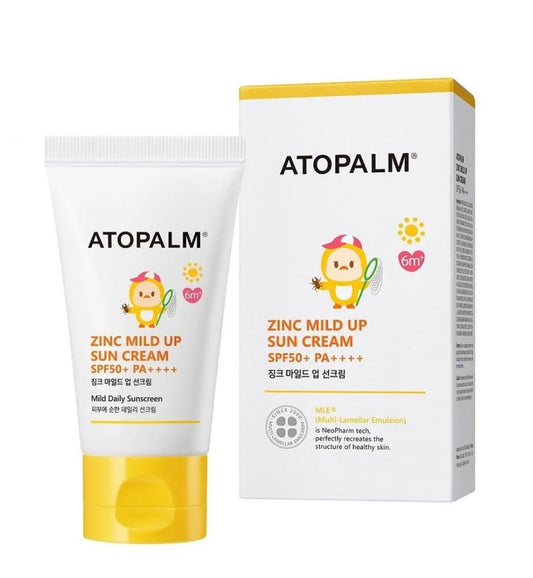 ATOPALM Zinc Mild Up Sun Cream 65g SPF50+ PA++++ | Authentic K-Beauty Sunscreen | New in Box